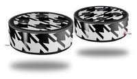 Skin Wrap Decal Set 2 Pack for Amazon Echo Dot 2 - Houndstooth Black and White (2nd Generation ONLY - Echo NOT Included)