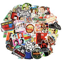 The Big Bang Theory Stickers for Water Bottles Funny Laptop Computer Cars Phone Skateboard Luggage Graffiti Decals 50pcs