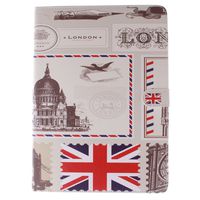 IKASEFU Colorful Painting Dandelion UK Flag USA Flag Pattern Soft Inner PU Leather Book Style Flip Protective Carrying Case Cover with Stand Function for iPad 6/iPad Air 2(UK Flag)