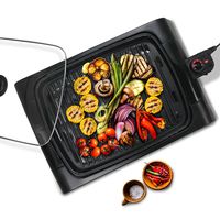 Maxi-Matic EGL-6501 XL Indoor Electric, Nonstick Grilling Surface, Faster Heat Up, Ideal For Meat Fish, Vegetables & Low-Fat Meals, Easy To Clean Design, 16" x 12" Square