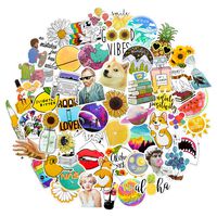 Nature Variety Vinyl Sticker 53 Pack | Perfect for Water Bottles, Phone Cases, Computers and Much More! | Waterproof & Easily Removable