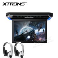 XTRONS 12.1 Inch 1080P Video Car Overhead Player Roof Mounted Monitor HDMI Port White New Version IR Headphones