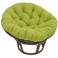 Blazing Needles Solid Twill Papasan Chair Cushion, 44" x 6" x 44", Mojito Lime