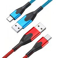 USB Type C Cable, Benicabe (2-Pack 6FT) USB C Fast Charger Nylon Braided USB A 2.0 to USB-C Charging Cable for Samsung Galaxy S10 S9 S8 Plus Note 9 8, Pixel, LG V30 G6, Moto Z, Switch and More