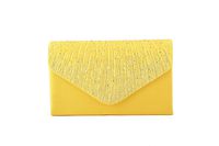 Nodykka Women Evening Envelope Rhinestone Frosted Handbag Party Bridal Clutch Purse Shoulder Cross Body Bag