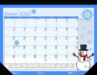 House of Doolittle 2020 Monthly Seasonal Desk Pad Calendar, 18.5 x 13 Inches, January - December (HOD1396-20)