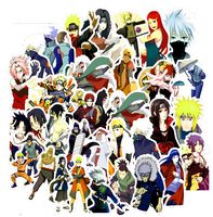 50pcs Naruto Vinyl Waterproof Stickers for Car, Laptop, Luggage, Skateboard, Motorcycle, Bicycle Decal Graffiti Patches