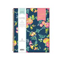 Day Designer for Blue Sky 2019-2020 Academic Year Weekly & Monthly Planner, Flexible Cover, Twin-Wire Binding, 8.5" x 11", Peyton Navy