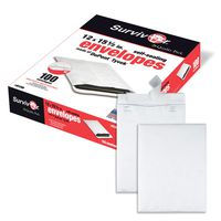 Quality Park  R1790 Quality Open End Tyvek Envelopes, 12x15-1/2, White, 100/Box