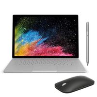 Microsoft Surface Book 2-in-1 Touchscreen Business Laptop with Perfromance Base, Core i7 up to 3.40 GHz, GTX 965M, 8GB RAM, 256GB SSD, Win 10 Pro w/ Surface Pen, Black Mobile Mouse (Renewed)