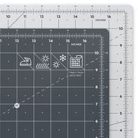ARTEZA Self Healing Rotary Cutting Mat, 12"x18" with Grid & Non Slip Surface for Fabric, Paper, Vinyl, Plastic, Eco Friendly, Durable & Flexible, Great for Crafts, Quilting, Sewing, Scrapbooking