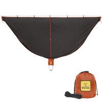 Hammock Bug Net - SnugNet by Wise Owl Outfitters - The Perfect Mesh Netting Keeps No-See-Ums, Mosquitos and Insects Out - Black and Orange