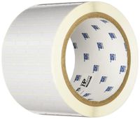 Brady THT-14-718-10 B-718 High-Temperature ESD Industrial Polyimide Barcode Label, Gloss, 0.200" H x 0.650" W, White, 4 Quantity per Row, 10000/Roll (Pack of 10000)