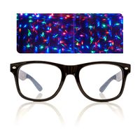 Black Starburst Diffraction Glasses - for Raves, Festivals and More