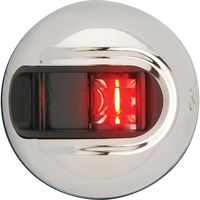 attwood Silver One Size NV3012SSR-7 Sidelights Vertical-Port, Red/Stainless