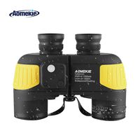Aomekie Marine Binoculars for Adults 7X50 with Night Vision Compass Rangefinder Fogproof Waterproof BAK4 Prism Lens Military Binocular for Navigation Boating Birdwatching and Hunting (Army Yellow)