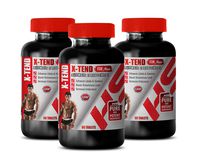 Testosterone Booster for Men Pills - X-TEND for Men - ALTIMATE Enhancement - panax Ginseng Extract Capsules - 3 Bottles 180 Tablets