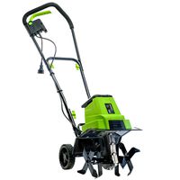 Earthwise TC70090 9-Amp 12-Inch Corded Electric Tiller/Cultivator, Green