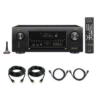 Denon AVR-X4400H Dolby Atmos 9.2 Network Bluetooth WiFi AirPlay 4K Ultra HD In-Command AV Receiver with HEOS Technology with 4 HDMI Cables