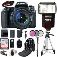 Canon EOS 77D DSLR Camera with 18-135mm USM Lens + 32 Gb Card + Accessory Bundle