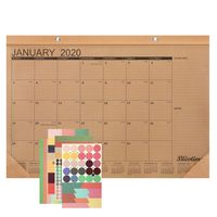 Desk Calendar 2020-17 x 12 Inch, January 2020 Till December 2020, 12 Months Rustic Wall Calendar Desk Pad Blotter for Office, School or Home 