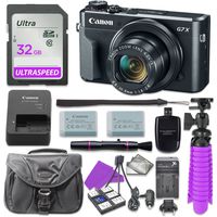 Canon PowerShot G7 X Mark II Digital Camera with 32GB SD Memory Card + Accessory Bundle