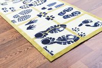 Floortex Doortex Printed Long Indoor Entrance Runner, Rectangular, Shoes Design, 20" x 55" (FR4ER2055SL)