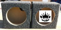 6.5" Speaker Box Enclosure 6 1/2" Car Coaxial Speaker Box 5.125" Hole cutout