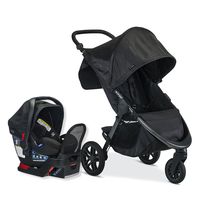 Britax B-Free Travel System with B-Safe Endeavours Infant Car Seat - Birth to 65 Pounds, Midnight