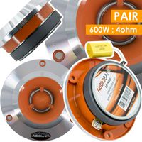 Audiobank TW220 3.75" 600W Car Audio Heavy Duty Compression Super Horn Tweeter