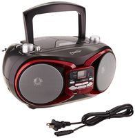 Supersonic SC-504 RED Portable Audio System MP3/CD Player/Radio/USB/AUX