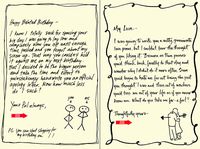 Quiplip Handwritten Yours Truly Birthday Cards, 6-Pack (YT05146PCK)