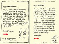 Quiplip Handwritten Yours Truly Birthday Cards, 6-Pack (YT05106PCK)