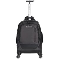 Kenneth Cole Reaction 17" Polyester Dual Compartment 4-Wheel Laptop Backpack, Pindot Charcoal