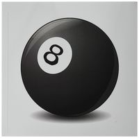 3dRose  No. 8 Pool Ball - Greeting Cards, 6 x 6 inches, set of 12 (gc_38264_2)