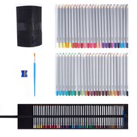OOKU Artist Pro Watercolor Pencils Set 48 Colors / 51 Pc Full Kit | Wet Water Color Pencils Set / Dry Coloring Pencils Set for Adults, Kids | w/BONUS Wool Pencil Wrap, Watercolor Brush, Sharpener