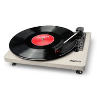 ION Audio Compact LP | Space-Efficient 3-Speed USB Conversion Turntable (Gray)