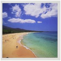 3dRose Makena Beach, Makena, Maui, Hawaii, USA - US12 DPB1401 - Douglas Peebles - Greeting Cards, 6 x 6 inches, set of 12 (gc_89715_2)