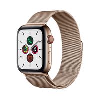 Apple Watch Series 5 (GPS + Cellular, 44mm) - Gold Stainless Steel Case with Gold Milanese Loop