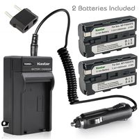 Kastar Battery (2-Pack) + Charger for Sony NP-F570 NP-F550 NP-F530 NP-F330 & CCD-RV100 CCD-SC5 CCD-SC9 CCD-TR1 CCD-TR215 CCD-TR940 Camcorder, CN-126 CN-160 CN-216 CN-304 YN 300 VL600 LED Video Light