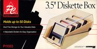 3.5" Diskette Box (Holds Up To 50 Disks)
