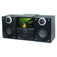 SuperSonic SC-877TV Bluetooth Stereo Speakers: Built-in TV with DVD Player | USB, SD, and AUX inputs