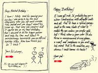 Quiplip Handwritten Yours Truly Birthday Cards, 6-Pack (YT05066PCK)