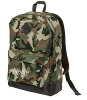 Personalized District Retro Backpack, Camo with Embroidered Name
