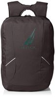 Nautica Men's J-Class Water Resistant Nylon Laptop Backpack, gray, One Size