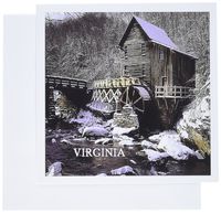 3dRose Virginia Grist Mill - Greeting Cards, 6 x 6 inches, set of 12 (gc_80767_2)