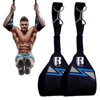 RIMSports Hanging Ab Straps for Pull up Bar- Ideal Pull up Assist Straps - Premium Pull up Bar Straps and Hanging Arm Straps for Abs - Best Abs Exercise Equipment and Gym Straps for ab Work Out
