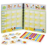 Chore Reward Chart System for Kids. Full Year Journal of Weekly Responsibility Charts and Stickers!