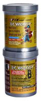 PC Products PC-Woody Wood Repair Epoxy Paste, Two-Part 12oz in Two Cans, Tan 16333