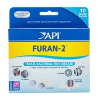 API FURAN-2 Fish Powder Medication 10-Count Box